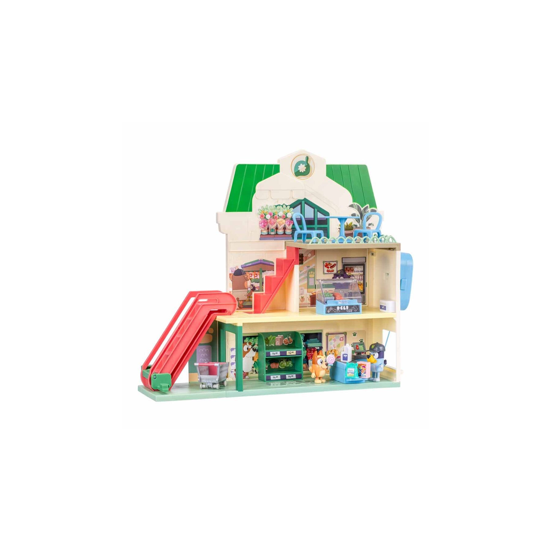 Supermercado + figuras Bluey