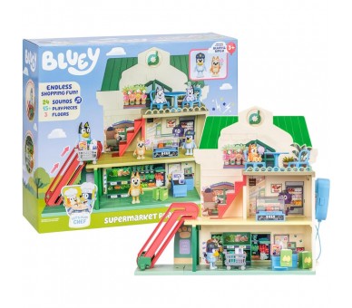 Supermercado + figuras Bluey
