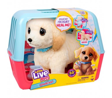 Peluche Perro Cooper The Retriever Ouchies Little Live Pets