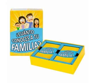 Juego de mesa ¿Cuanto conoces a tu familia? español