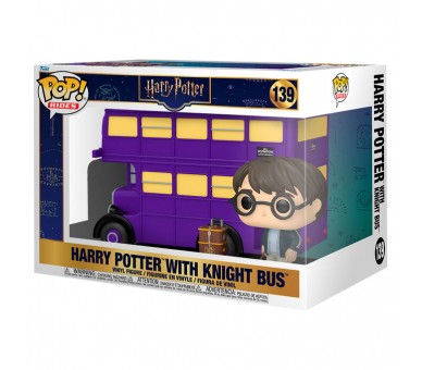 Figura POP Rides Super Deluxe Harry Potter - Harry Potter with Knight Bus