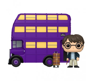 Figura POP Rides Super Deluxe Harry Potter - Harry Potter with Knight Bus