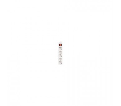 Regleta Lanberg 5 Tomas Schuko Con Protecion Blanca 1.5M