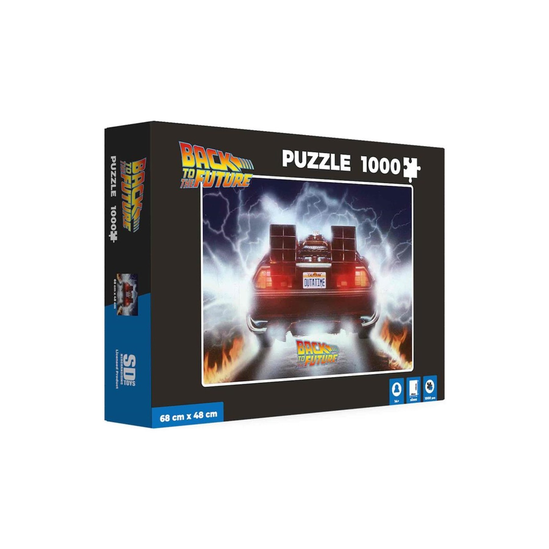 Puzle Asmodee 1000 Piezas Regreso Al Futuro Delorean Pegi 14