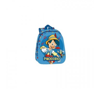 Mochila 3D Pinocho Disney 33Cm