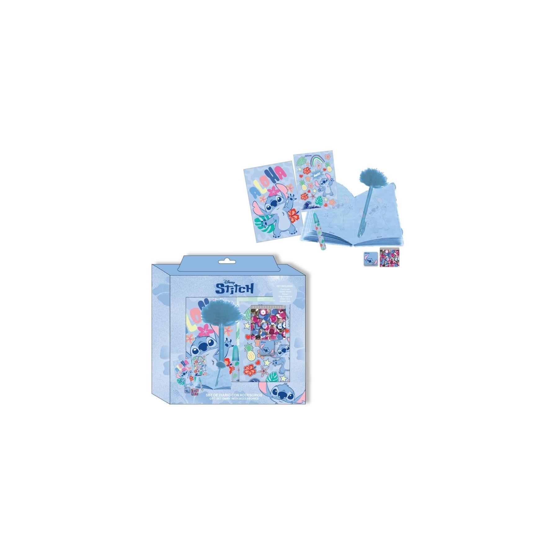Set Diario Stitch Disney