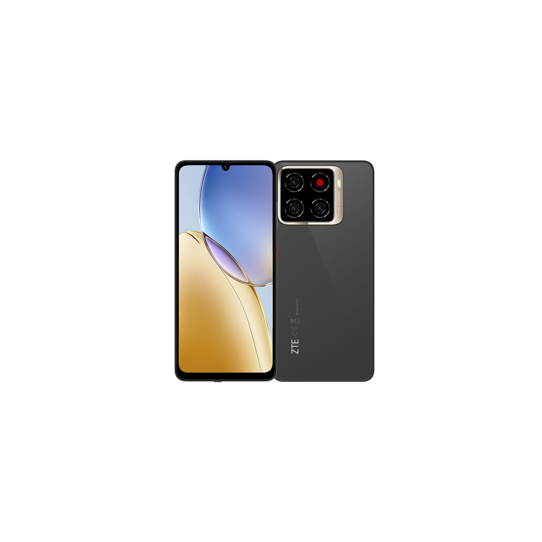 Zte Blade A56 6,75" Hd+ 4+8Gb/64Gb 8Mp/13Mp Celestial Black