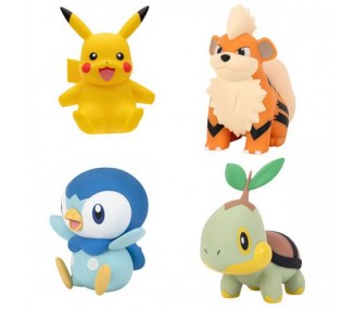 AF Pokemon 4pz: Growlithe / Pikachu / Piplup / Tutwig 11cm