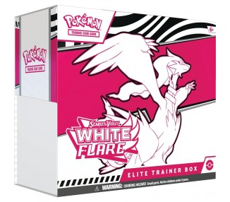 Estuche Entrenador juego cartas coleccionables White Flare Elite Trainer Box Pokemon ingles