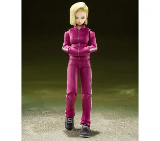 Figura Androide 18 Saga de la Batalla entre Universos Dragon Ball Super 14cm
