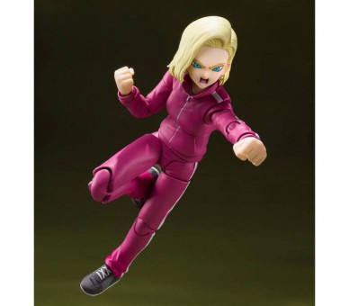 Figura Androide 18 Saga de la Batalla entre Universos Dragon Ball Super 14cm