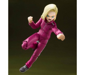 Figura Androide 18 Saga de la Batalla entre Universos Dragon Ball Super 14cm