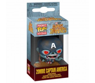 Llavero Pocket POP Marvel Zombies Zombie Capitan America
