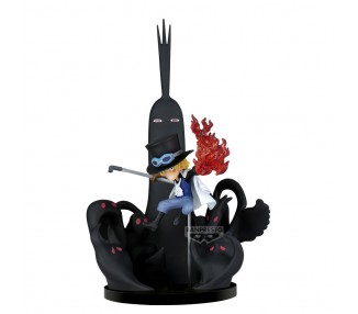 Figura world collectable Sabo & Five Elders One Piece 14cm