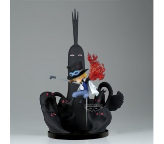 Figura world collectable Sabo & Five Elders One Piece 14cm