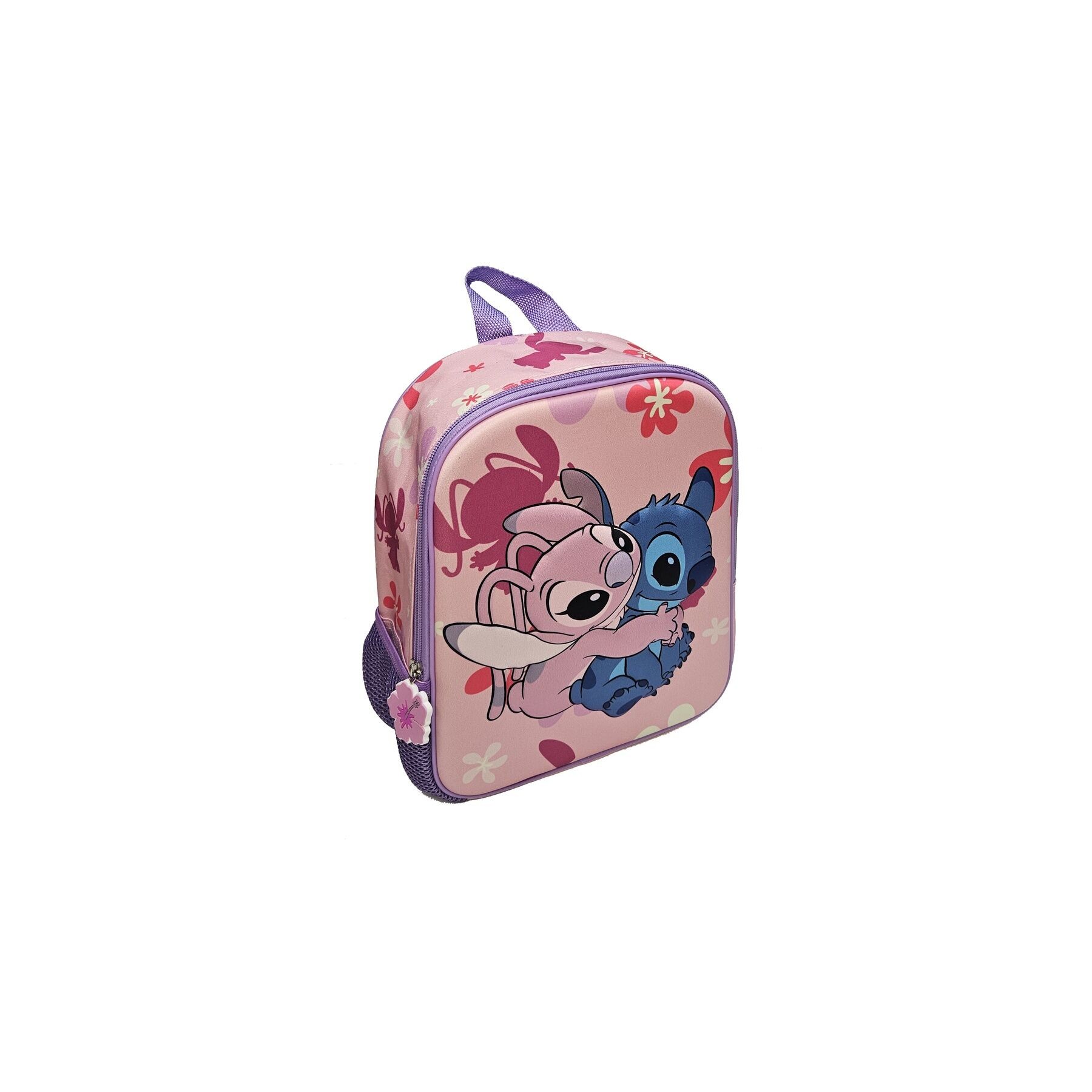 Mochila 3D Angel & Stitch Disney 29cm