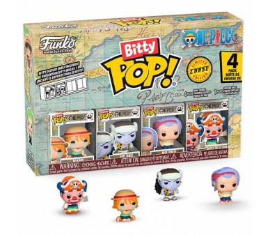 Blister 4 figuras Bitty POP One Piece Nami