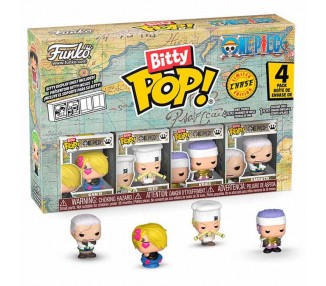 Blister 4 figuras Bitty POP One Piece Sanji