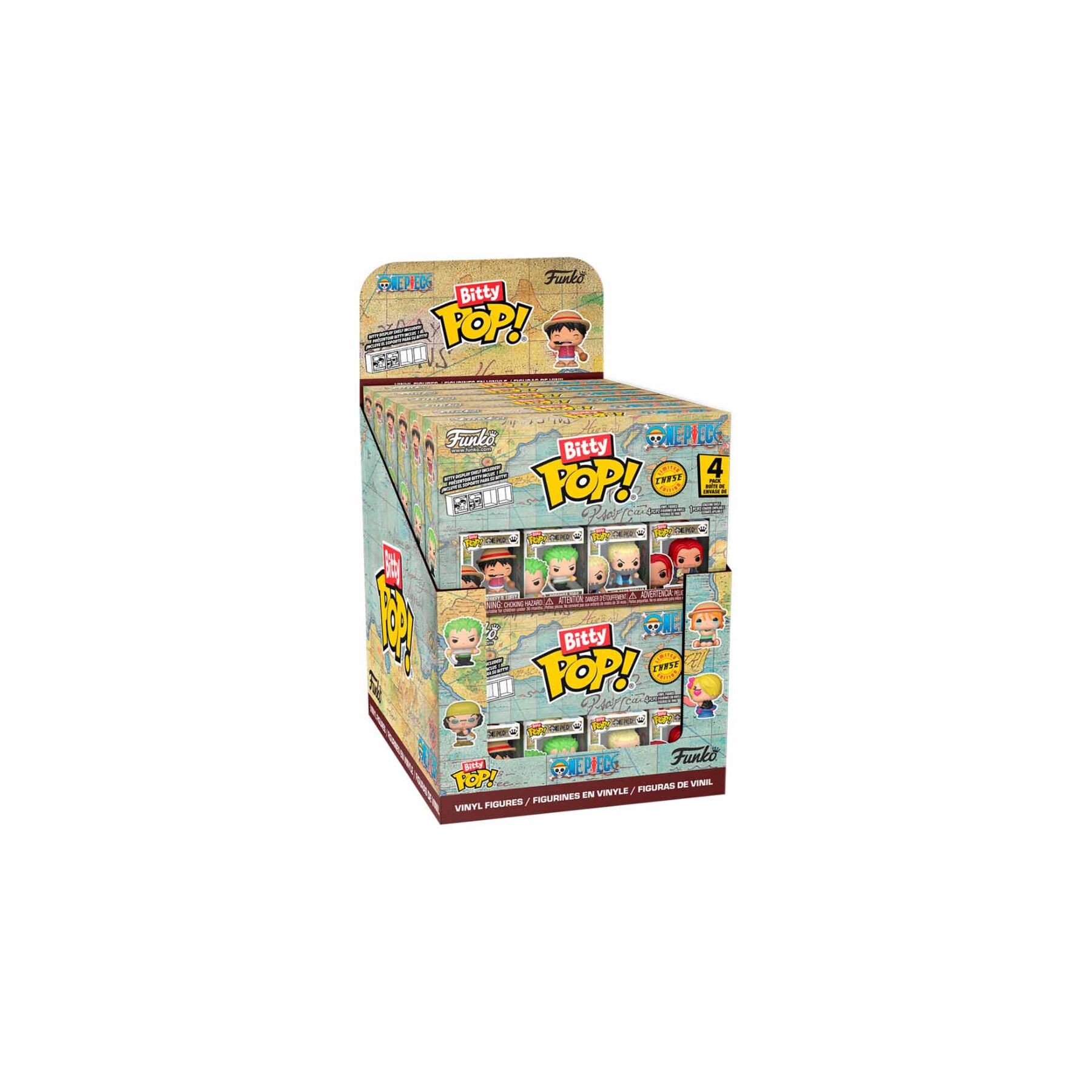 Blister 4 figuras Bitty POP One Piece surtido