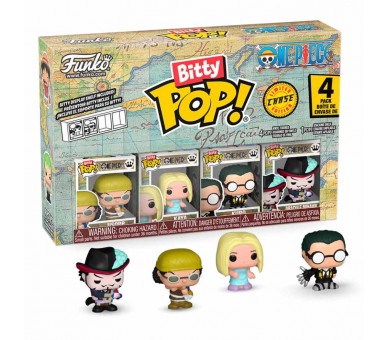 Blister 4 figuras Bitty POP One Piece surtido