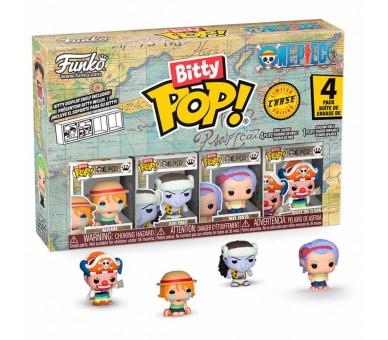 Blister 4 figuras Bitty POP One Piece surtido