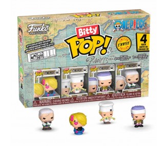 Blister 4 figuras Bitty POP One Piece surtido