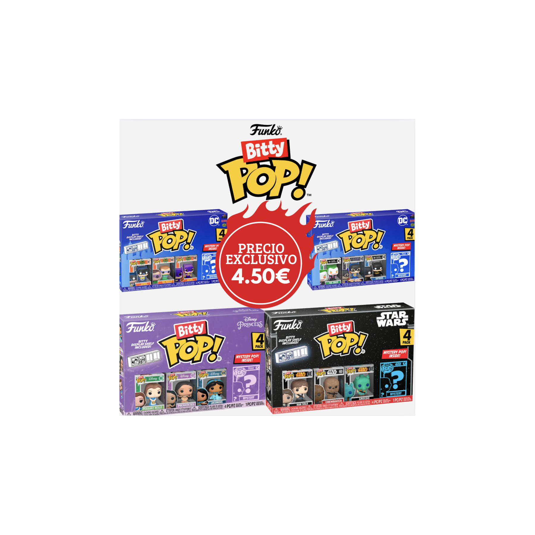 Pack oferta Funko Bitty POP