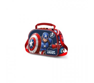 Bolsa Portameriendas 3D Patriot Capitan America Marvel
