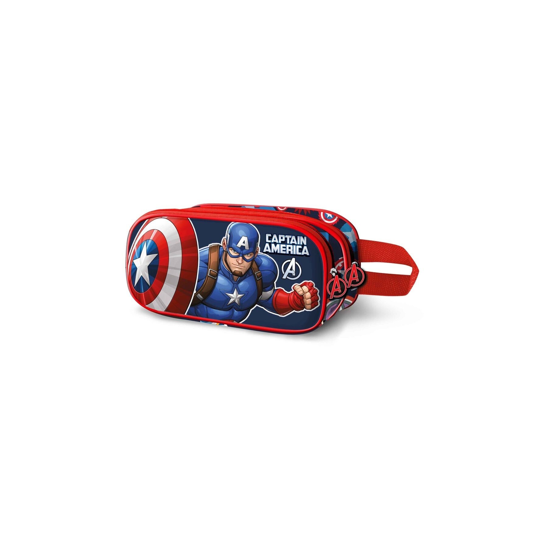 Portatodo 3D Patriot Capitan America Marvel Doble