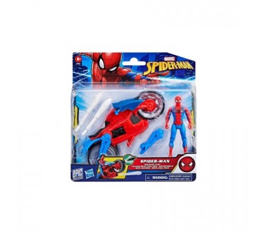 Moto Aracnida + Figura Spiderman Epic World Of Action Spider