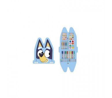 Set Papeleria Coloreable Bluey