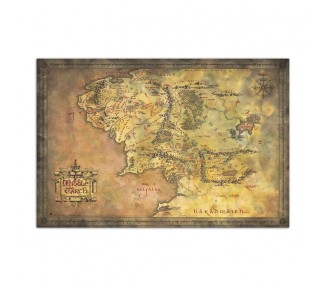 Poster Mapa de la Tierra Media El Señor de los Anillos