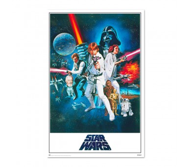 Poster Una Nueva Esperanza Episodio IV Star Wars