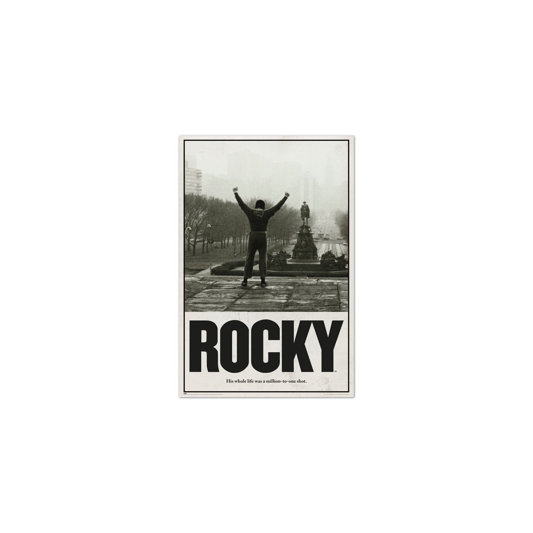 Poster Una Oportunidad Entre un Millon Rocky Balboa