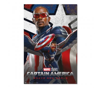 Poster Un Nuevo Mundo Capitan America Marvel