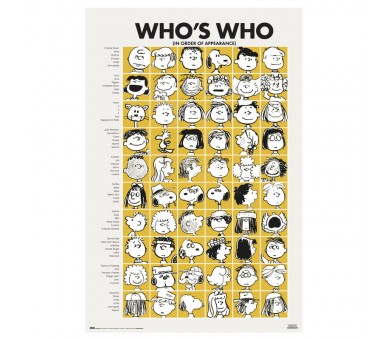 Poster Quien es Quien Snoopy