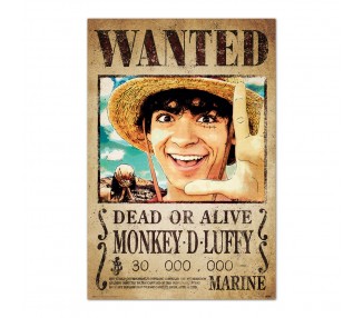 Poster Se Busca Monkey D. Luffy One Piece