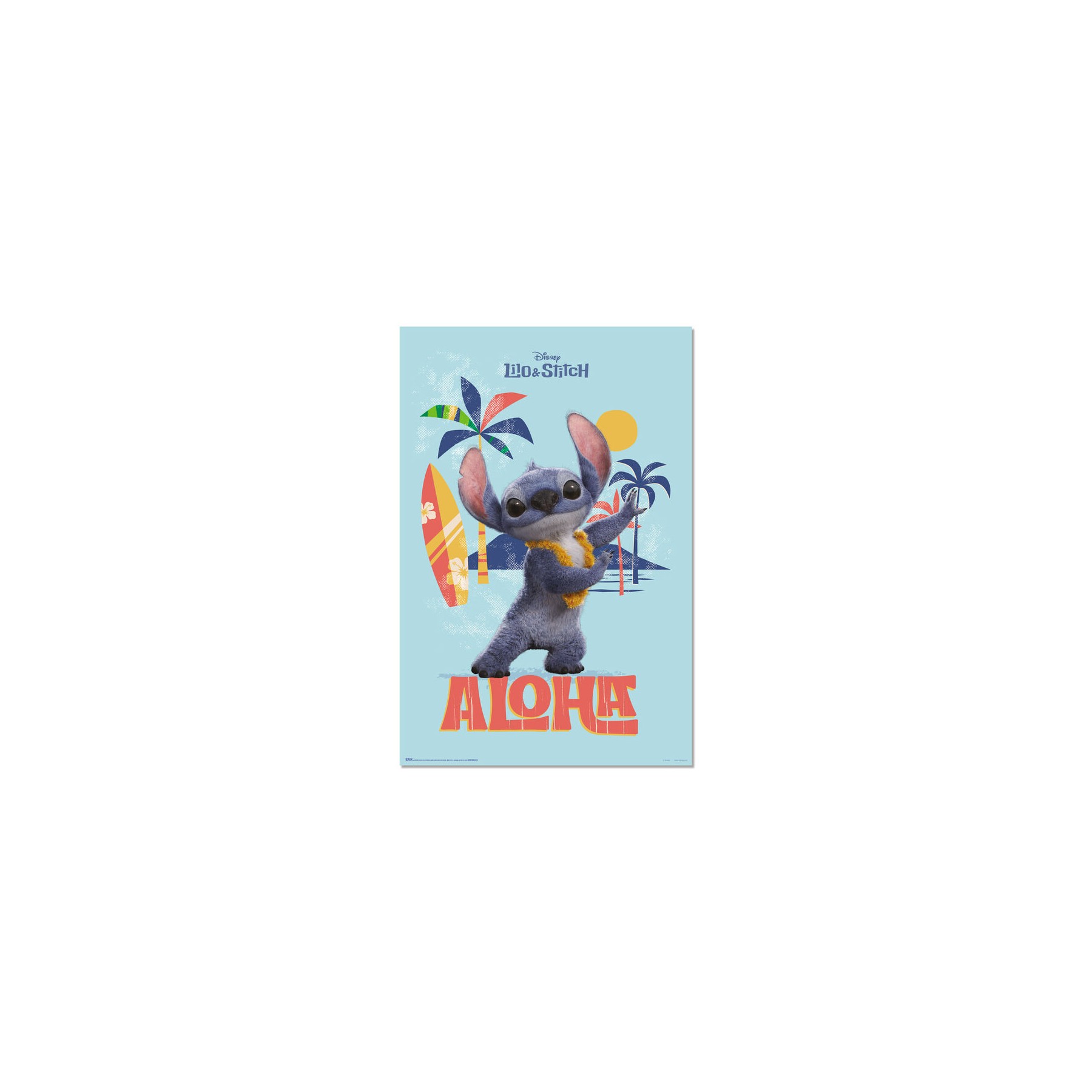 Poster Aloha Live Action Stitch Disney