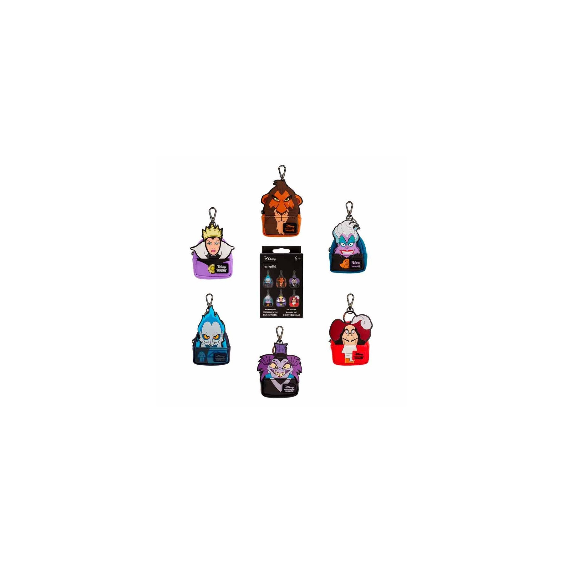 Llavero mini mochila Mystery Villanas Disney Loungefly surtido