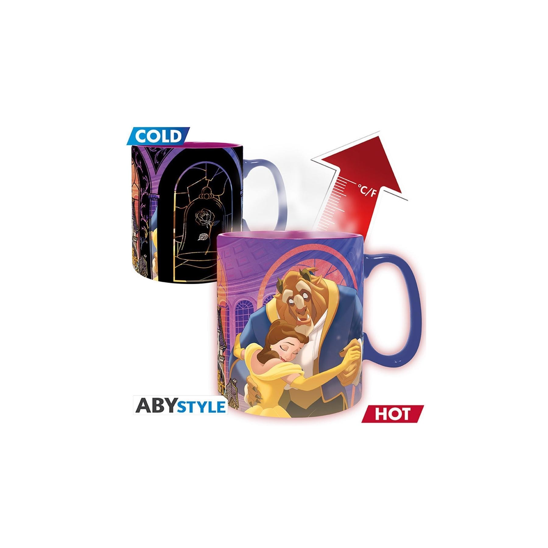 Taza Termica Abystyle Disney La Bella Y La Bestia 460Ml