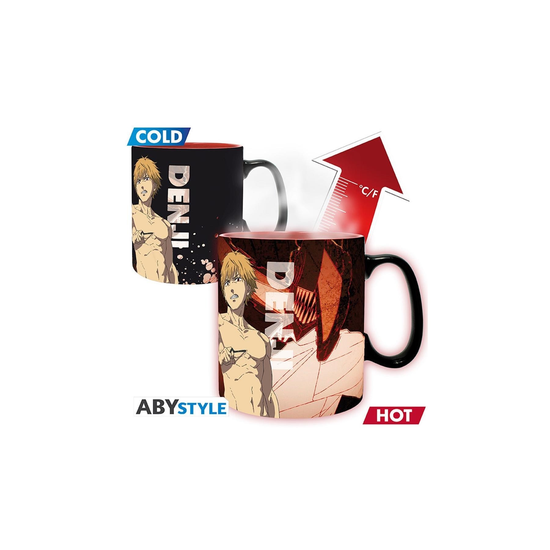 Taza Termica Abystyle Chainsaw Man Denki Y Aki 460Ml