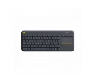 Teclado Logitech K400 Plus Touchpad Ingles Inalambrico Negro