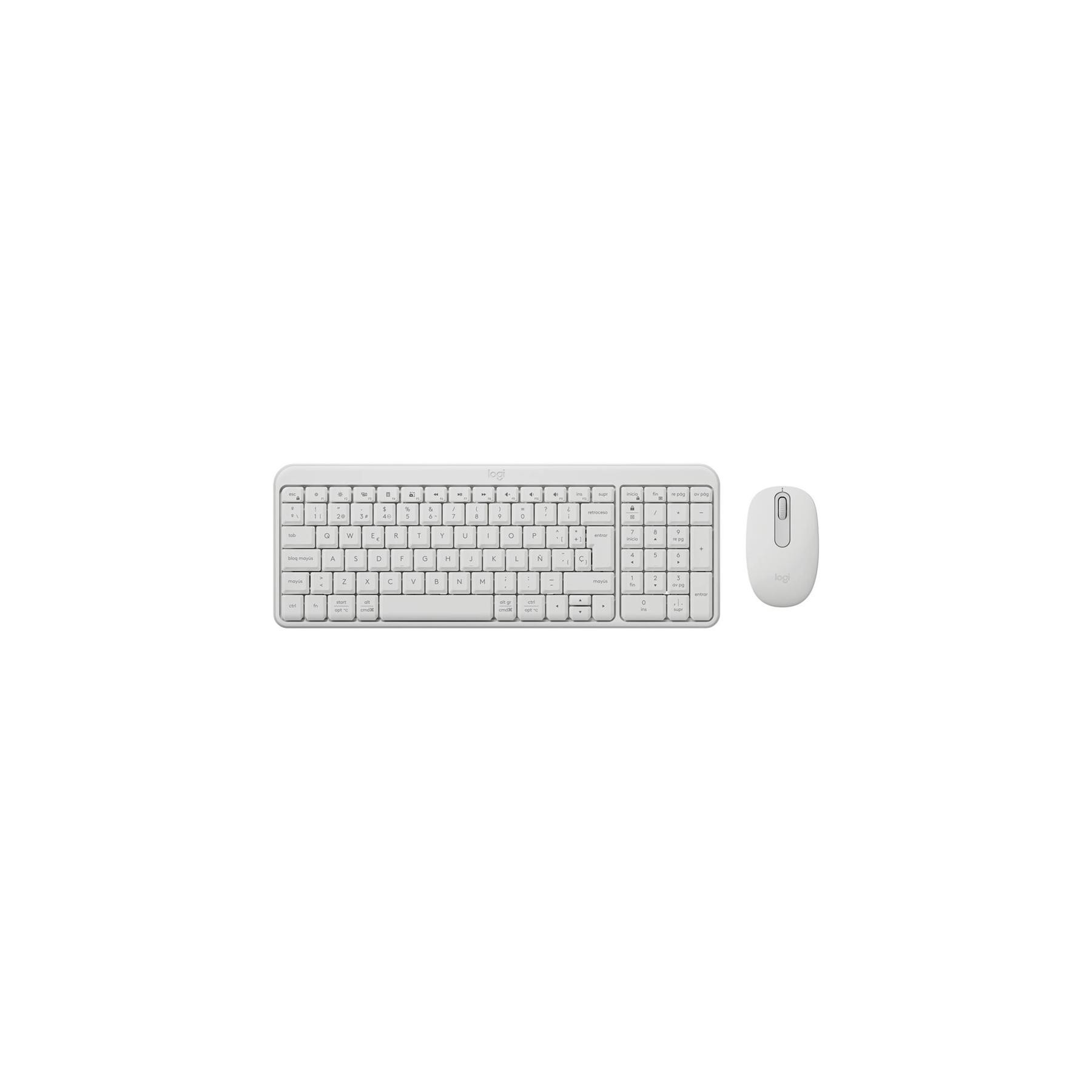 Teclado + Mouse Logitech Mk250 Inalambrico Blanco