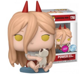 Funko POP! Chainsaw Man: Power w/Meowy (1766) EXM CHASE