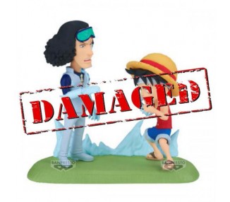 D1 One Piece WCF Log Stories Monkey D.Luffy vs Kuzan 9cm