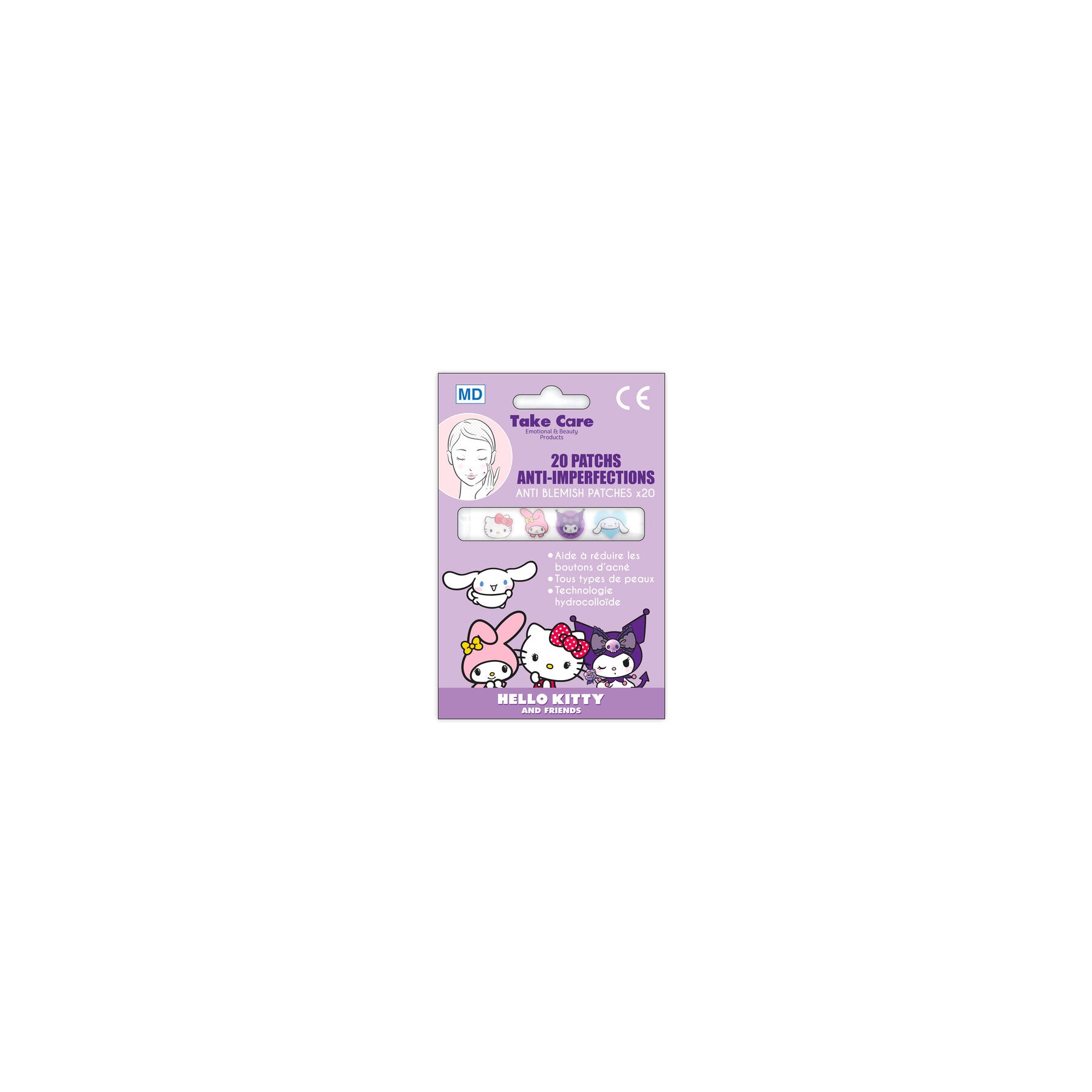 Set 20 Parches Anti Imperfecciones Hello Kitty & Friends