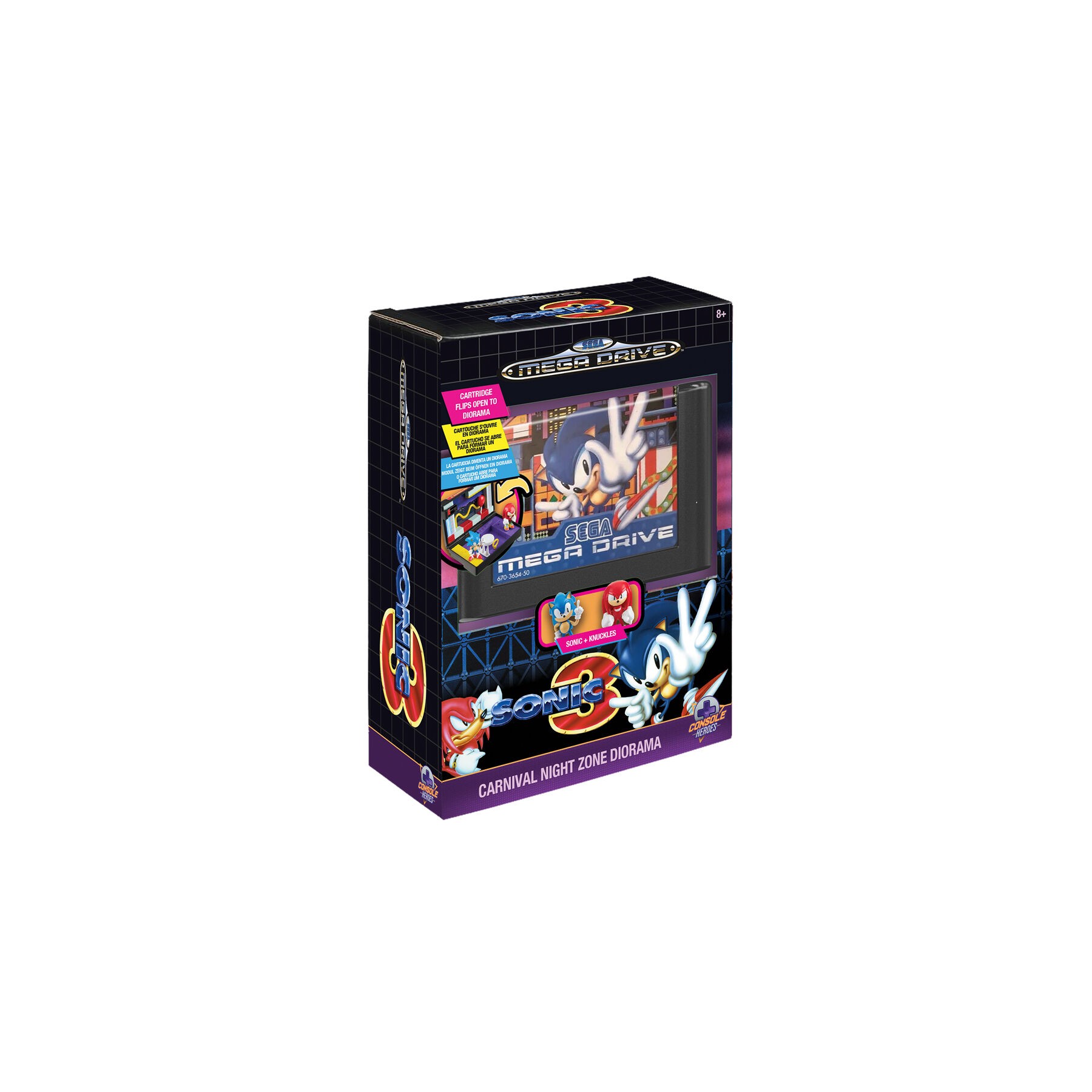 Diorama Mega Drive Sonic The Hedgehog 3 Console Heroes