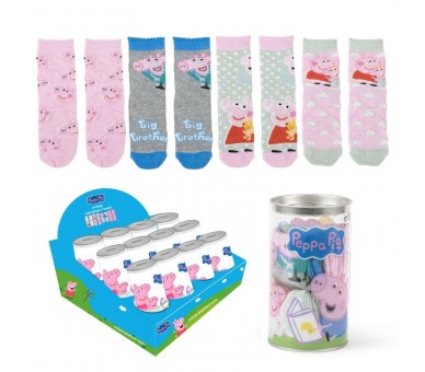 Hucha 4 pares calcetines Peppa Pig