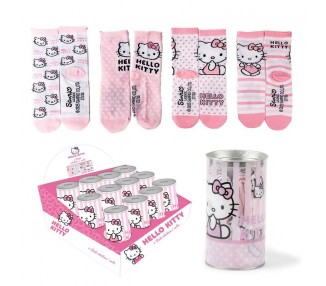 Hucha 4 pares calcetines Hello Kitty