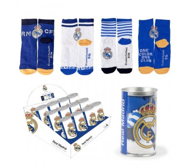 Hucha 4 pares calcetines Real Madrid